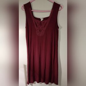 Merona Maroon Sleeveless Dress